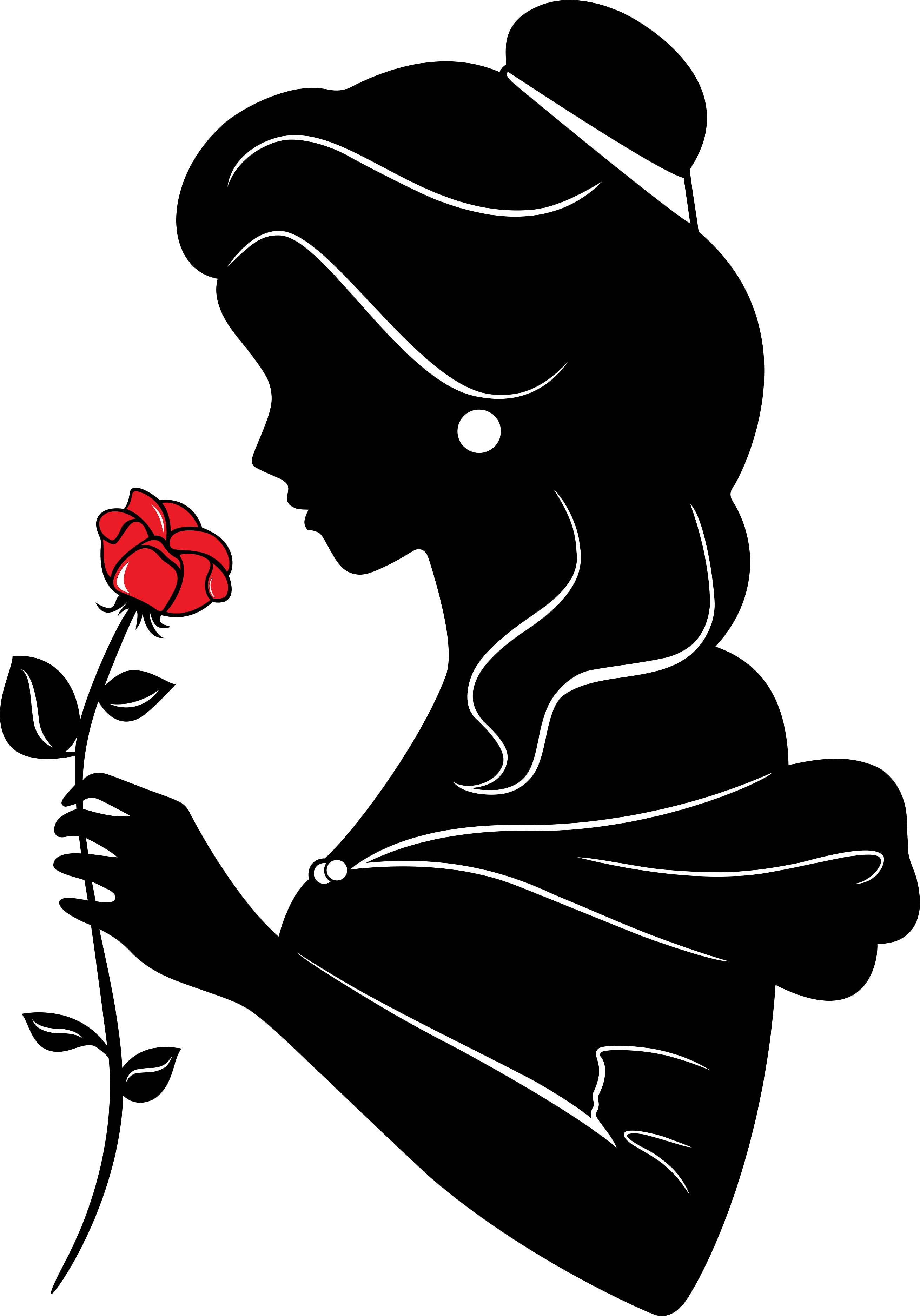 Beauty Beast 15 Line Art Svg Vector Free Vectors